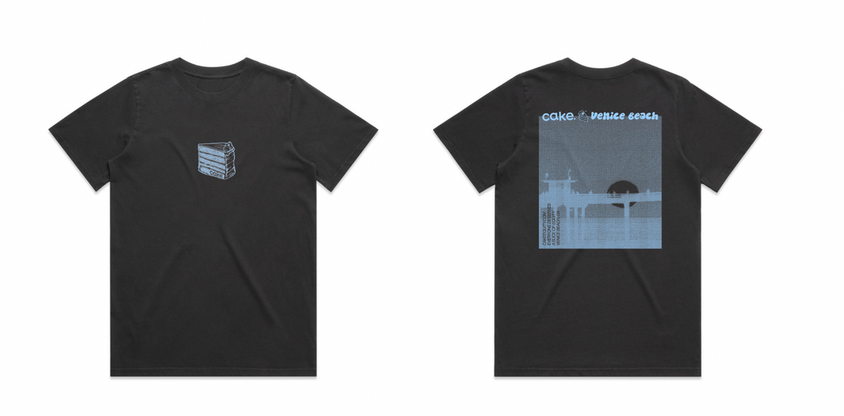 Wo's Cake Equity Tee - Faded Black