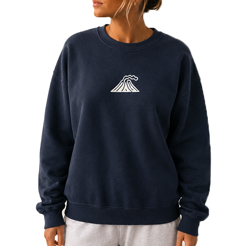 Hot Lava Crewneck - Navy
