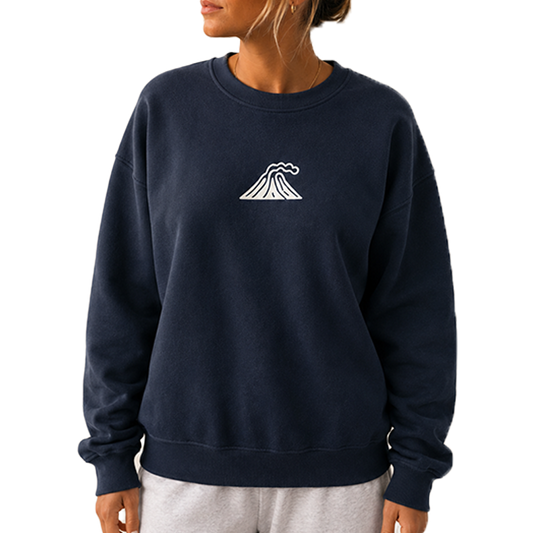 Hot Lava Crewneck - Navy